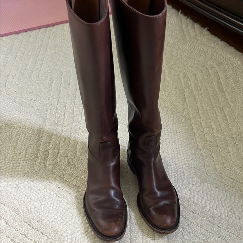 Loro Piana Dark Brown Leather Boots